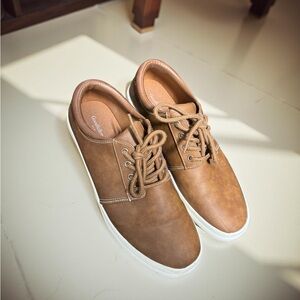 Goodiellow Casual Brown Leather Sneakers for Men